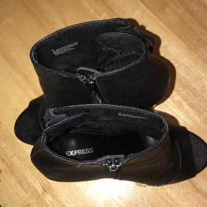 Express Shoes - Open toed bootie heels Express Shoes - Open toed bootie heels